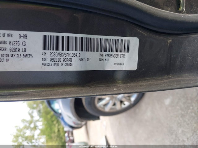 Aukcja sprzedaży 2010 Chrysler 300 Touring/signature Series/executive Series, vin: 2C3CA5CV6AH135418, numer aukcji: 46072503