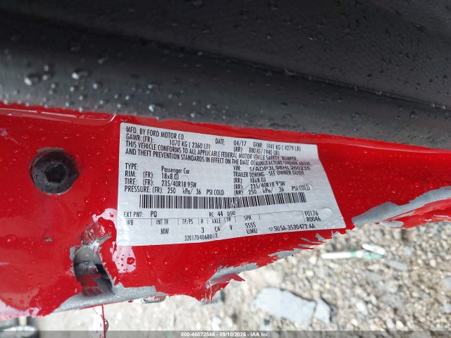 Продаж на аукціоні авто 2017 Ford Focus St, vin: 1FADP3L98HL260235, номер лоту: 46072546