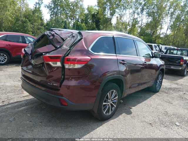 Aukcja sprzedaży 2017 Toyota Highlander Xle, vin: 5TDJZRFH5HS462266, numer aukcji: 46072585