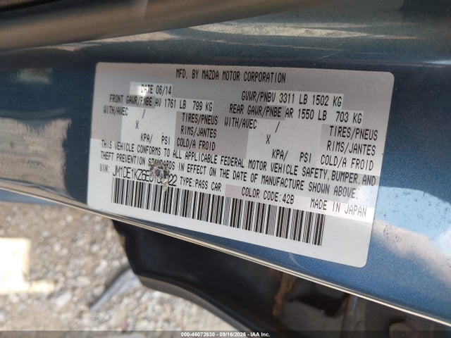 Продажа на аукционе авто 2014 Mazda Mazda2 Sport, vin: JM1DE1KZ6E0185022, номер лота: 46072630