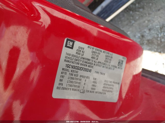 Продажа на аукционе авто 2012 Chevrolet Silverado 2500hd Lt, vin: 1GC1KXCG2CF200248, номер лота: 46072796
