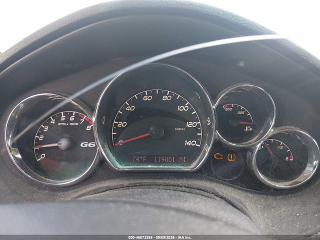 2010 Pontiac G6 მანქანა იყიდება აუქციონზე, vin: 1G2ZA5E0XA4124706, აუქციონის ნომერი: 46073288