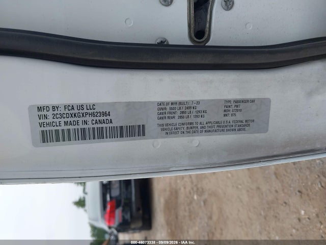 2023 Dodge Charger Police Awd მანქანა იყიდება აუქციონზე, vin: 2C3CDXKGXPH623964, აუქციონის ნომერი: 46073338