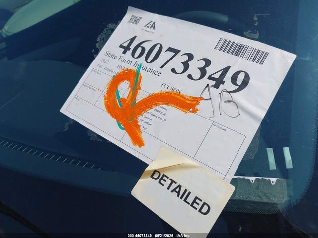 Aukcja sprzedaży 2022 Hyundai Tucson Sel, vin: KM8JB3AE6NU031162, numer aukcji: 46073349