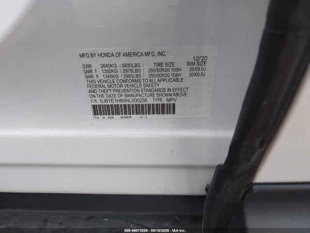 Acura Mdx Advance Package 2022 5J8YE1H80NL000236 Image 9
