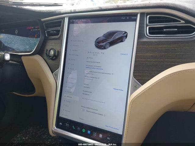 2015 Tesla Model S 60/70/85 მანქანა იყიდება აუქციონზე, vin: 5YJSA1E11FF118436, აუქციონის ნომერი: 46073663