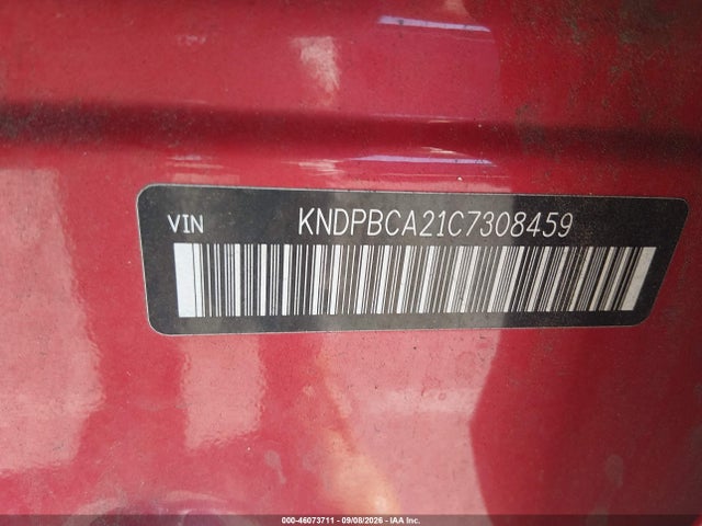 Aukcja sprzedaży 2012 Kia Sportage Lx, vin: KNDPBCA21C7308459, numer aukcji: 46073711