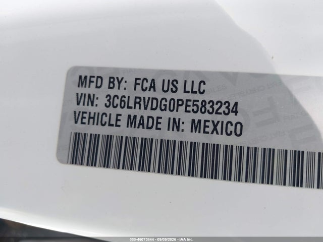 46073844 :رقم المزاد ، 3C6LRVDG0PE583234 vin ، 2023 Ram Promaster 2500 High Roof 159 Wb مزاد بيع