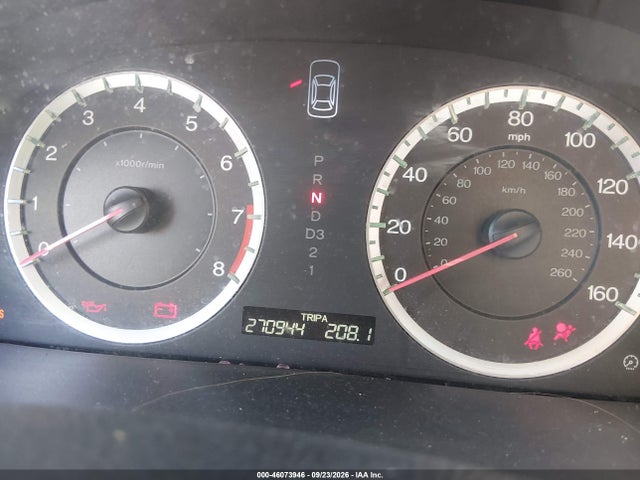 46073946 :رقم المزاد ، 1HGCP26339A197924 vin ، 2009 Honda Accord 2.4 Lx مزاد بيع
