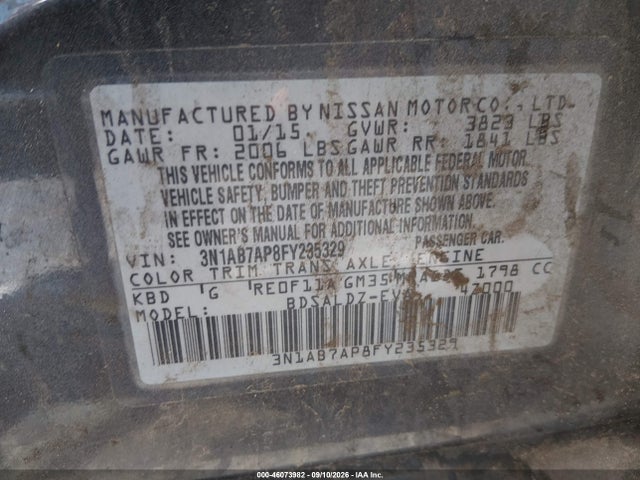Nissan SENTRA SV 2015 3N1AB7AP8FY235329 Image 9