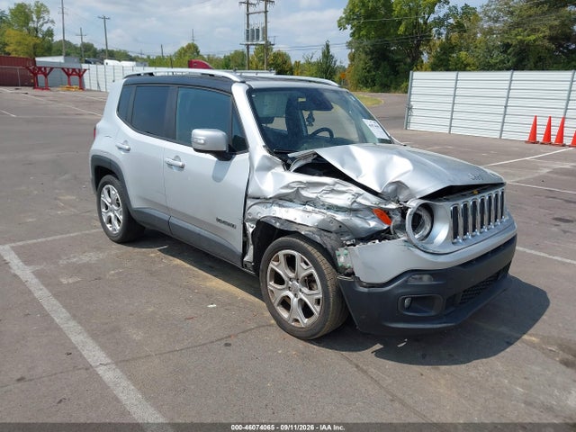 2018 Jeep Renegade Limited Fwd მანქანა იყიდება აუქციონზე, vin: ZACCJADB7JPJ19569, აუქციონის ნომერი: 46074065