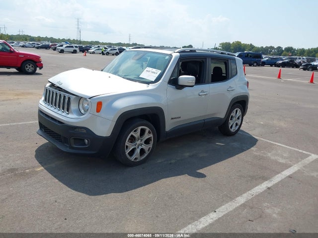2018 Jeep Renegade Limited Fwd მანქანა იყიდება აუქციონზე, vin: ZACCJADB7JPJ19569, აუქციონის ნომერი: 46074065