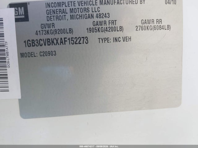 Aukcja sprzedaży 2010 Chevrolet Silverado 2500hd Work Truck, vin: 1GB3CVBKXAF152273, numer aukcji: 46074217