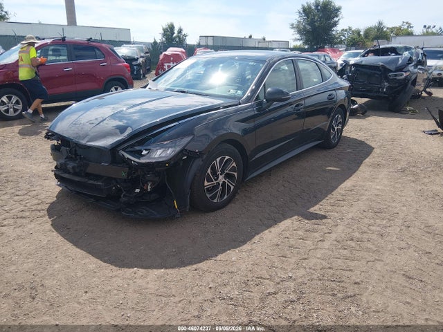 Hyundai Sonata Blue 2021 KMHL24JJXMA035498 Image 2