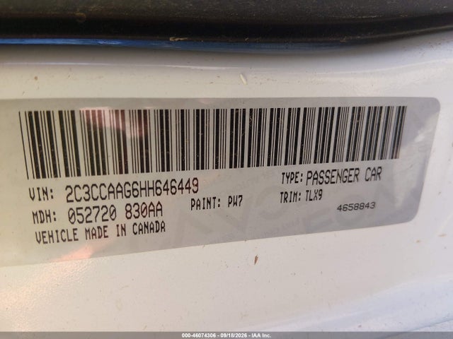 Aukcja sprzedaży 2017 Chrysler 300 Limited, vin: 2C3CCAAG6HH646449, numer aukcji: 46074306