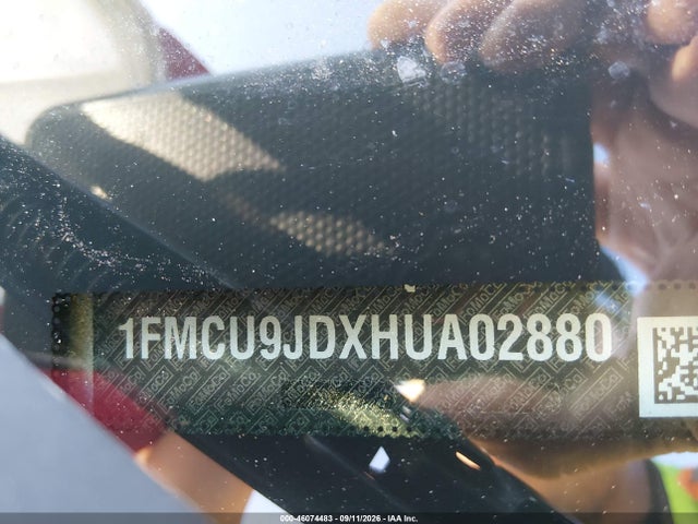 2017 Ford Escape Titanium მანქანა იყიდება აუქციონზე, vin: 1FMCU9JDXHUA02880, აუქციონის ნომერი: 46074483