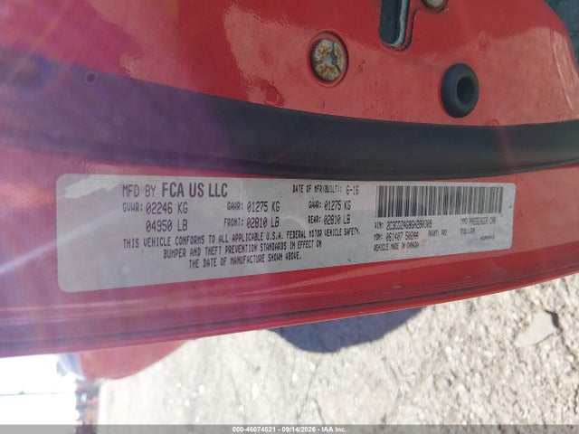 Продажа на аукционе авто 2016 Dodge Challenger Sxt, vin: 2C3CDZAG8GH280309, номер лота: 46074521