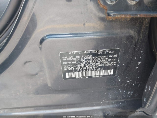 2014 Subaru Forester 2.5i Premium მანქანა იყიდება აუქციონზე, vin: JF2SJAEC4EH449058, აუქციონის ნომერი: 46074894
