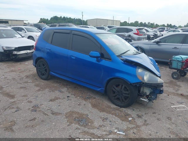 2007 Honda Fit Sport მანქანა იყიდება აუქციონზე, vin: JHMGD37627S035196, აუქციონის ნომერი: 46074919