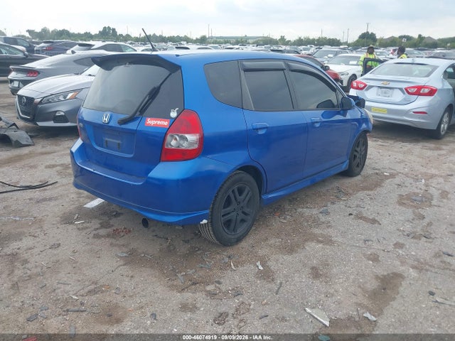 2007 Honda Fit Sport მანქანა იყიდება აუქციონზე, vin: JHMGD37627S035196, აუქციონის ნომერი: 46074919