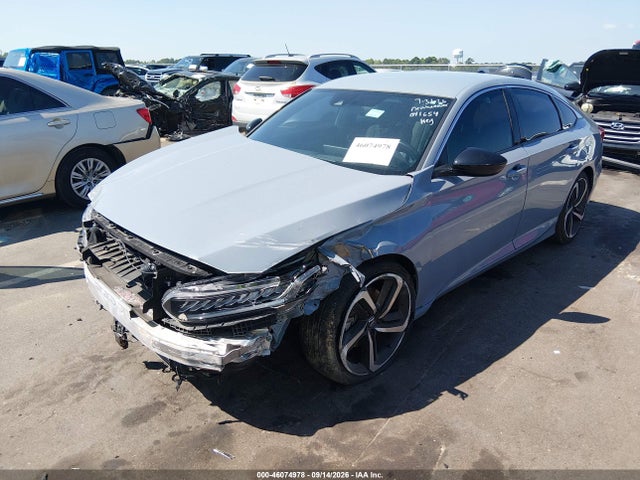 2022 Honda Accord Sport მანქანა იყიდება აუქციონზე, vin: 1HGCV1F37NA041654, აუქციონის ნომერი: 46074978