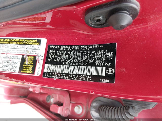 2013 Toyota Camry Se მანქანა იყიდება აუქციონზე, vin: 4T1BF1FK3DU706346, აუქციონის ნომერი: 46075058