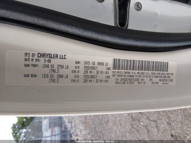 Auction sale of the 2009 Dodge Journey Sxt, vin: 3D4GG57V89T216559, lot number: 46075068