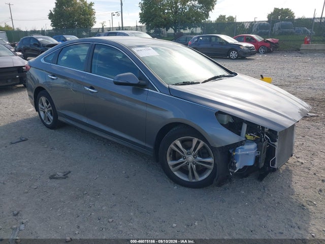 2018 Hyundai Sonata Sel+ მანქანა იყიდება აუქციონზე, vin: 5NPE34AF6JH712606, აუქციონის ნომერი: 46075186