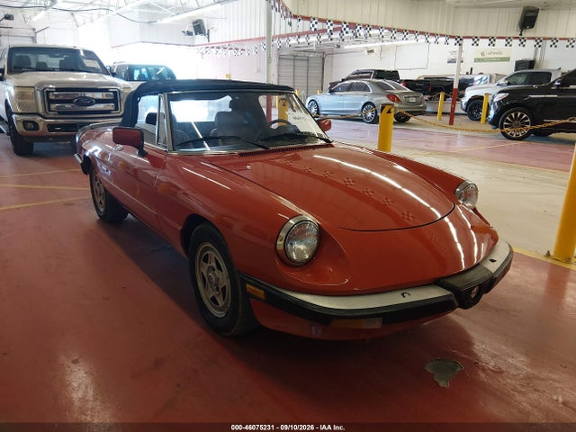 Продаж на аукціоні авто 1986 Alfa Romeo Veloce 2000 Spider, vin: ZARBA5417G1037451, номер лоту: 46075231