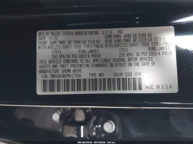 Продаж на аукціоні авто 2023 Mazda Cx-50 2.5 S Preferred Plus, vin: 7MMVABCM9PN127050, номер лоту: 46075339