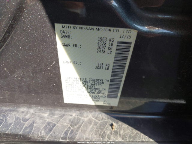 Продаж на аукціоні авто 2020 Nissan Altima S Fwd, vin: 1N4BL4BV2LN316142, номер лоту: 46075405
