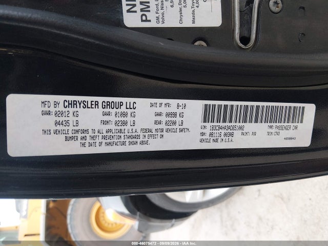 2010 Dodge Caliber Sxt მანქანა იყიდება აუქციონზე, vin: 1B3CB4HA3AD651002, აუქციონის ნომერი: 46075472