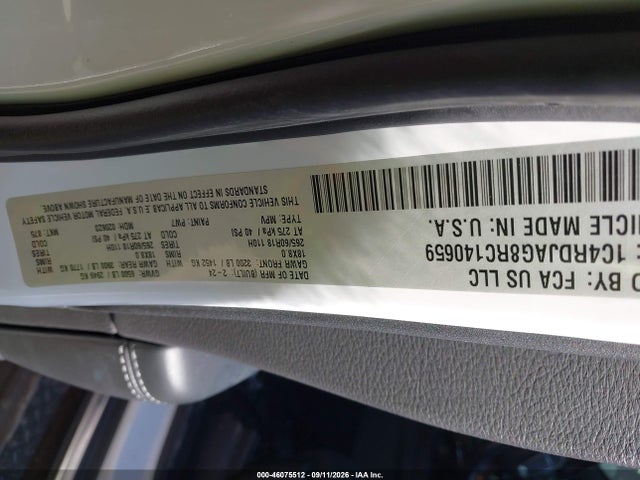 Продаж на аукціоні авто 2024 Dodge Durango Sxt, vin: 1C4RDJAG8RC140659, номер лоту: 46075512