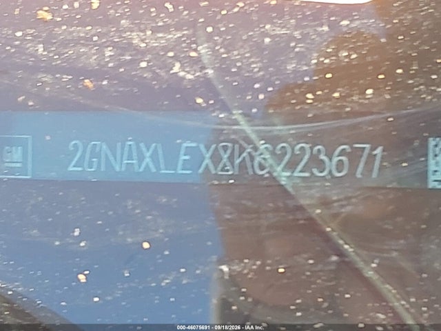 Aukcja sprzedaży 2019 Chevrolet Equinox Lt, vin: 2GNAXLEX8K6223671, numer aukcji: 46075691