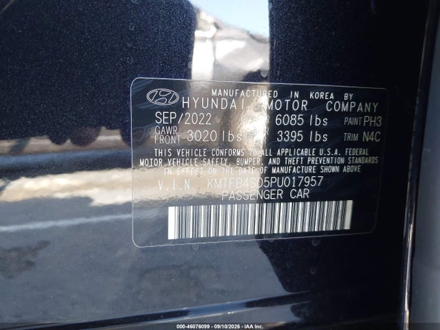 Aukcja sprzedaży 2023 Genesis G90 3.5t Awd, vin: KMTFB4SD5PU017957, numer aukcji: 46076099