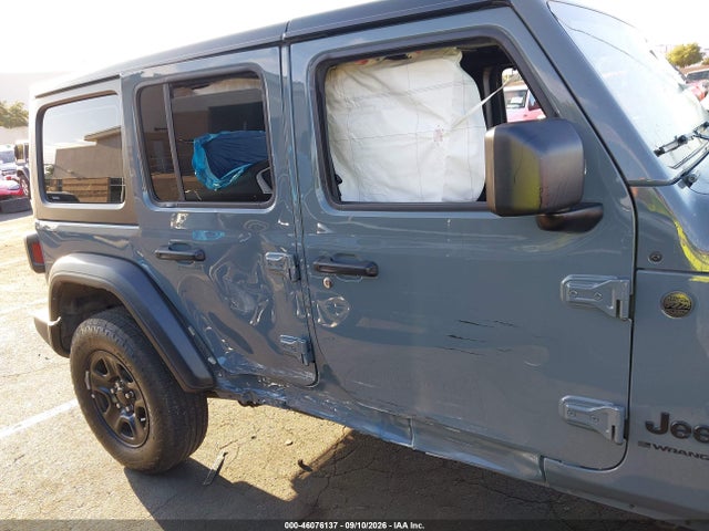46076137 :رقم المزاد ، 1C4PJXDG5RW365571 vin ، 2024 Jeep Wrangler 4-door Sport 4x4 مزاد بيع