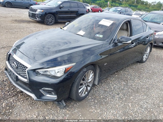 2018 Infiniti Q50 3.0t Luxe მანქანა იყიდება აუქციონზე, vin: JN1EV7AR9JM430250, აუქციონის ნომერი: 46076200