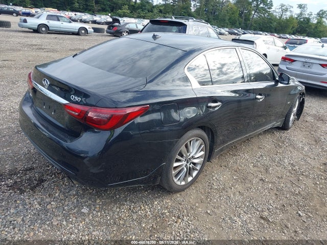 2018 Infiniti Q50 3.0t Luxe მანქანა იყიდება აუქციონზე, vin: JN1EV7AR9JM430250, აუქციონის ნომერი: 46076200
