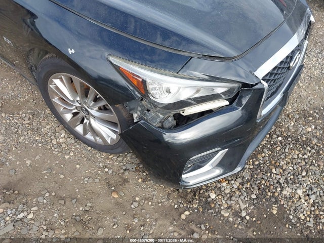 2018 Infiniti Q50 3.0t Luxe მანქანა იყიდება აუქციონზე, vin: JN1EV7AR9JM430250, აუქციონის ნომერი: 46076200
