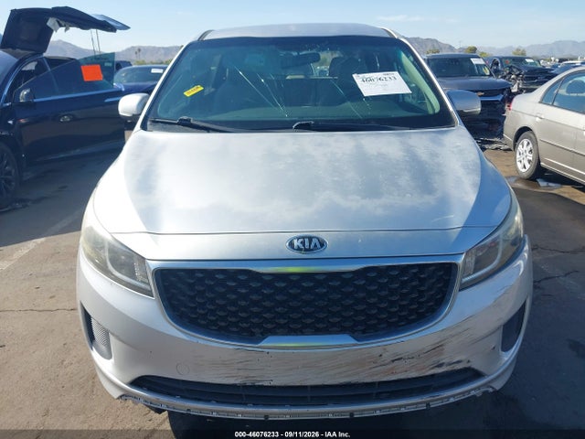 2016 Kia Sedona L მანქანა იყიდება აუქციონზე, vin: KNDMA5C14G6120519, აუქციონის ნომერი: 46076233
