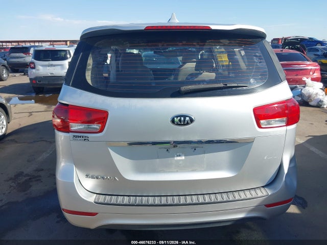 2016 Kia Sedona L მანქანა იყიდება აუქციონზე, vin: KNDMA5C14G6120519, აუქციონის ნომერი: 46076233