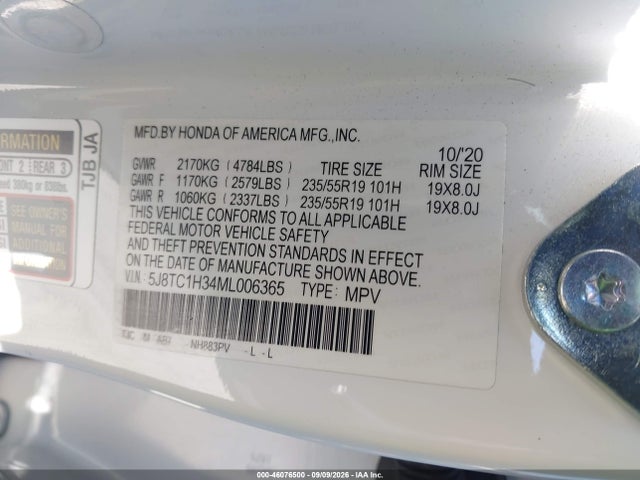 Acura Rdx Standard 2021 5J8TC1H34ML006365 Image 9