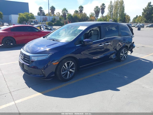 2022 Honda Odyssey Touring მანქანა იყიდება აუქციონზე, vin: 5FNRL6H83NB025625, აუქციონის ნომერი: 46076530