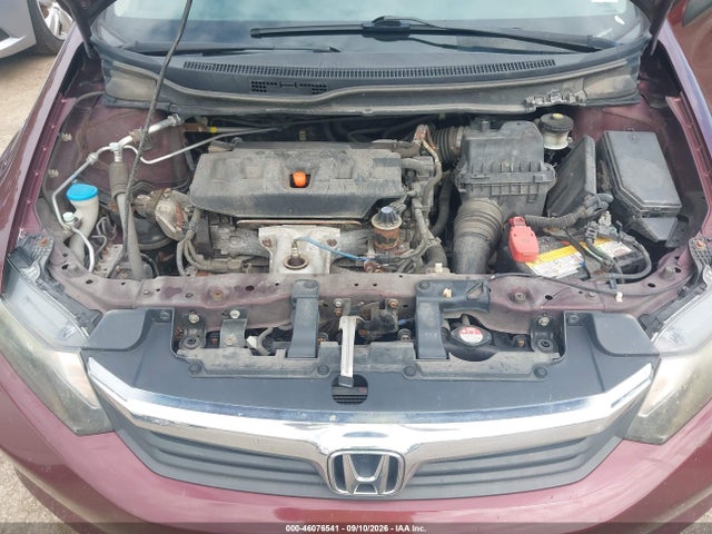 Aukcja sprzedaży 2012 Honda Civic Lx, vin: 19XFB2F59CE055058, numer aukcji: 46076541