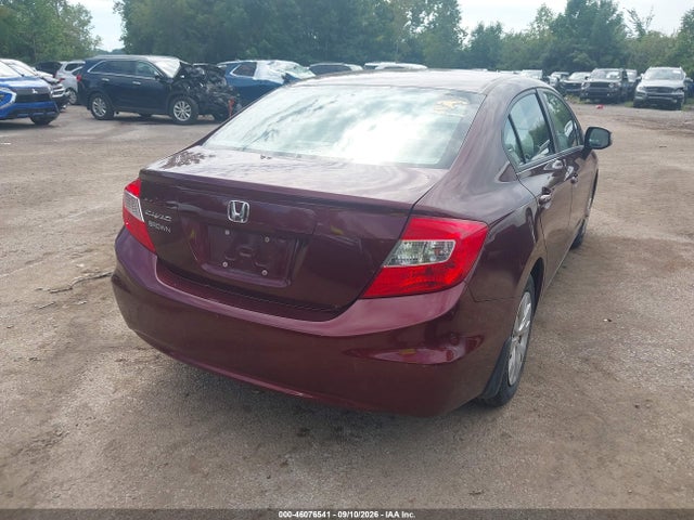 Aukcja sprzedaży 2012 Honda Civic Lx, vin: 19XFB2F59CE055058, numer aukcji: 46076541