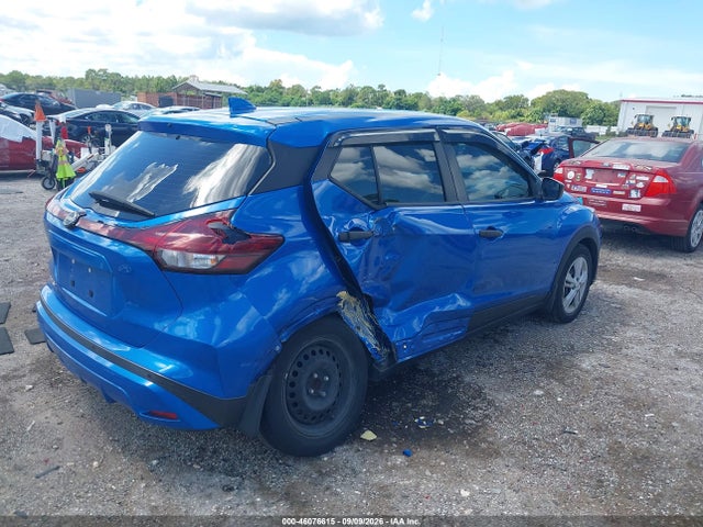 2022 Nissan Kicks S Xtronic Cvt მანქანა იყიდება აუქციონზე, vin: 3N1CP5BV7NL474670, აუქციონის ნომერი: 46076615