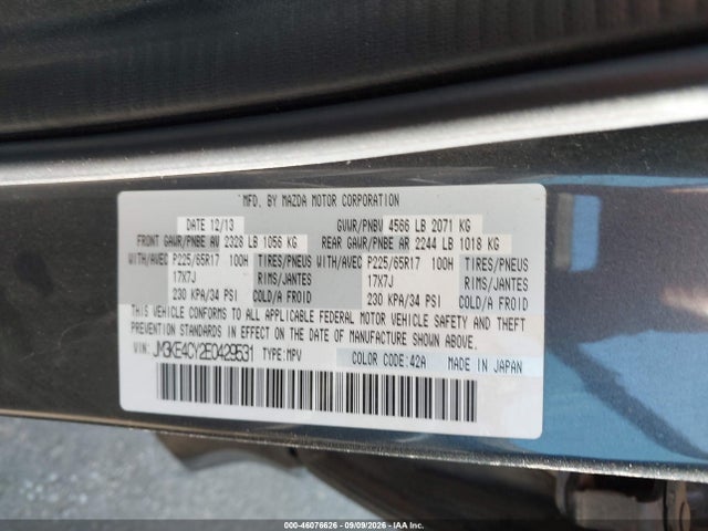 Mazda Cx-5 Touring 2014 JM3KE4CY2E0429531 Image 9