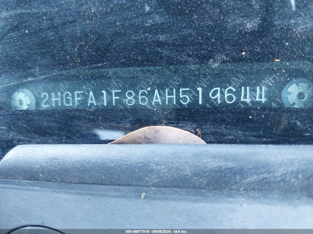 2010 Honda Civic Ex მანქანა იყიდება აუქციონზე, vin: 2HGFA1F86AH519644, აუქციონის ნომერი: 46077016
