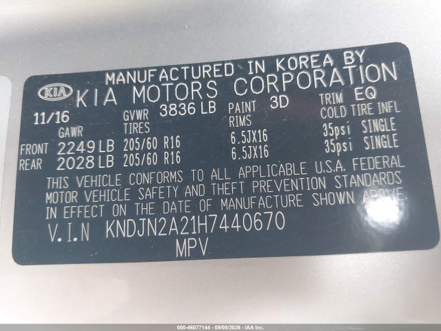 KIA Soul 2017 KNDJN2A21H7440670 Image 9