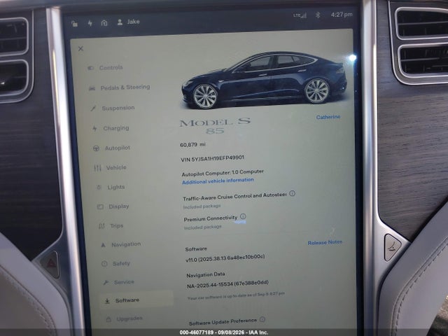 5YJSA1H19EFP49901 Tesla Model S P85